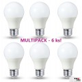 LED žiarovka Basic A55 5W E27 teplá biela, 6ks